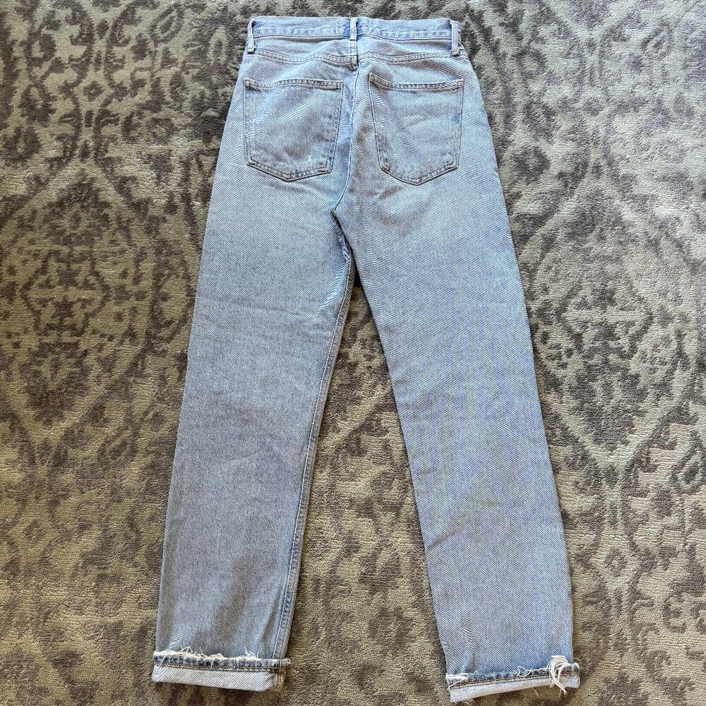 Agolde Riley Crop High Rise Straight Jeans - Picture 3 of 13